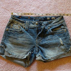 Miss Me Cuffed Shorts, Size 27